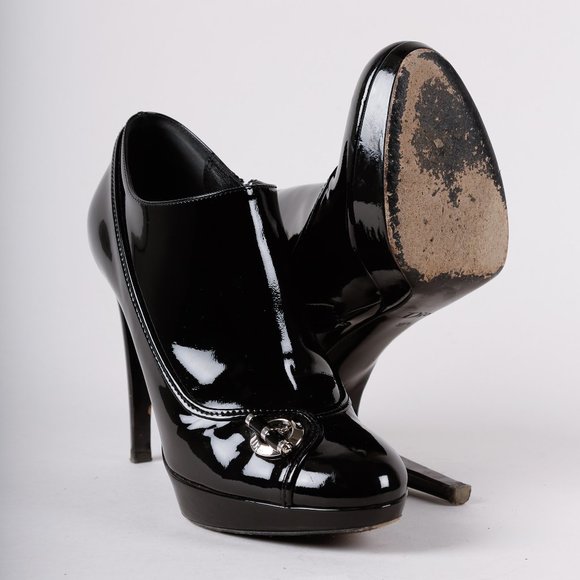 Dior Patent Leather Stiletto Bootie - Picture 4 of 9
